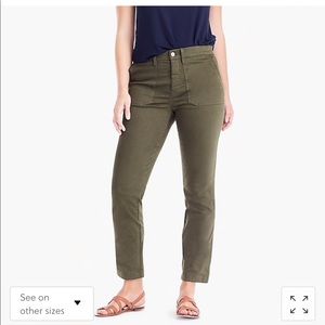 J.crew vintage straight cargo pant in slub sateen